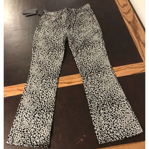 Rag & Bone Hana High-Rise Slim Fit Cropped Boot Gray Cheetah Jeans - 26 - NWT